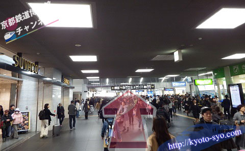 京都駅の南北自由通路