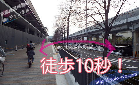 梅小路公園おもいやり駐車場と京都鉄道博物館